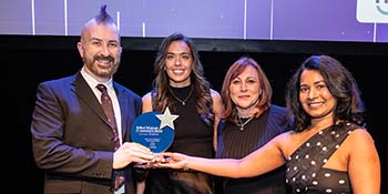 Allstate NI employees at the Belfast Telegraph IT Awards ceremony. 