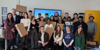 Belfast Met learners attends an immersive work-experience week at Allstate in Northern Ireland. 