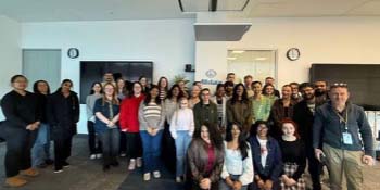 Attendees to the Women in STEM Hackathon. 