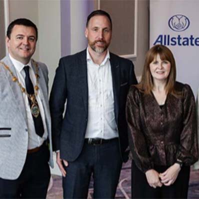 Allstate NI employees standing together. 